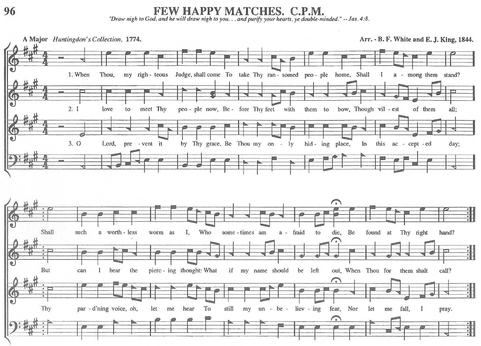 96 Few Happy Matches - Sacred Harp Bremen